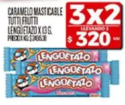 Supermercados DIA Lenguetazo caramelo masticable tutti frutti oferta