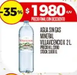 Supermercados DIA Villavicencio agua sin gas mineral oferta