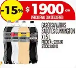Supermercados DIA Cunnington gaseosa varios sabores oferta