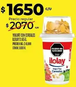 Supermercados DIA Ilolay yogurt con cereales oferta