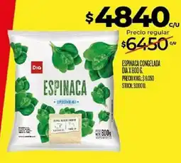 Supermercados DIA Dia espinaca oferta