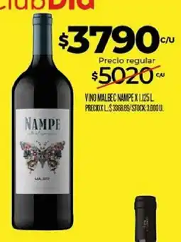 Supermercados DIA Nampe vino malbec oferta