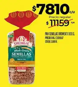 Supermercados DIA Oroweat pan semillas oferta
