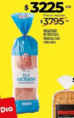 Supermercados DIA Rey oro pan lacteado oferta