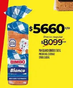 Supermercados DIA Bimbo pan blanco oferta