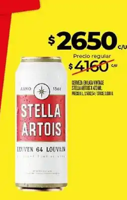 Supermercados DIA Stella artois cerveza en lata vintage oferta