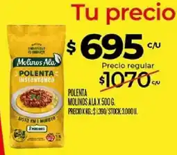 Supermercados DIA Molinoss Ala polenta instantanea oferta