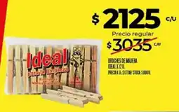 Supermercados DIA Ideal broches de madera oferta