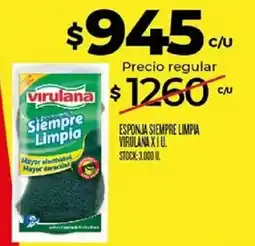 Supermercados DIA Virulana esponja siempre limpia oferta