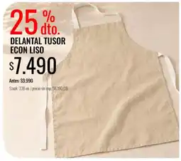 Super MAMI Delantal tusor econ liso oferta