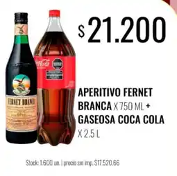 Super MAMI Fernet branca aperitivo oferta