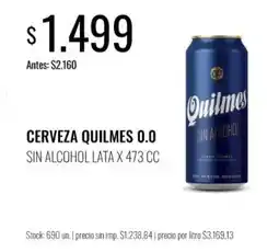 Super MAMI Quilmes cerveza sin alcohol oferta
