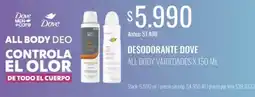 Super MAMI Dove desodorante all body variedades oferta