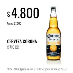 Supermercados Tadicor Corona cerveza oferta