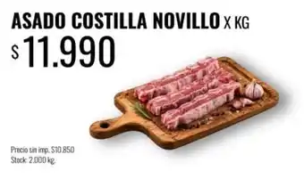 Supermercados Tadicor Asado costilla novillo oferta
