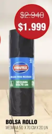 Supermercados Tadicor Virutex bolsa rollo oferta