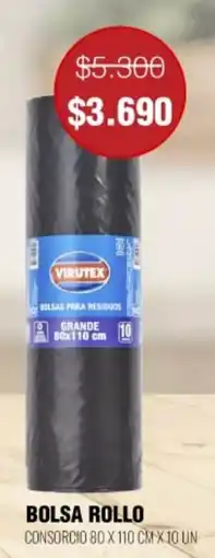 Supermercados Tadicor Virutex bolsa rollo oferta