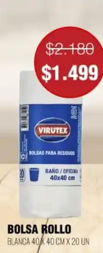 Supermercados Tadicor Virutex bolsas para residuos oferta