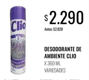 Supermercados Tadicor Clio desodorante de ambiente oferta