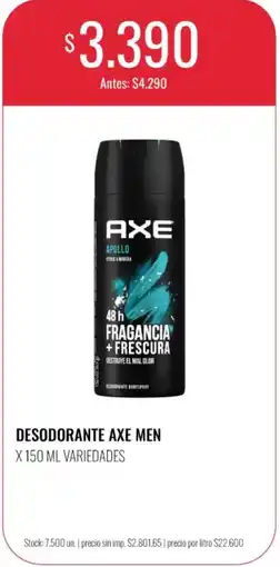 Supermercados Tadicor Axe desodorante axe men oferta