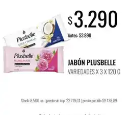 Supermercados Tadicor Plusbelle jabón oferta
