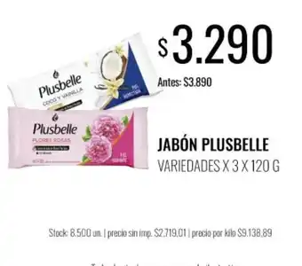 Supermercados Tadicor Plusbelle jabón oferta