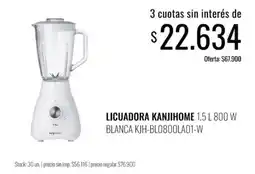 Supermercados Tadicor Kanjihome licuadora 1.5 l 800 w oferta