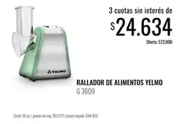 Supermercados Tadicor Yelmo rallador de alimentos oferta
