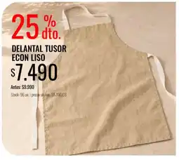 Supermercados Tadicor Delantal tusor econ liso oferta