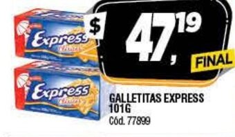 Supermercados Yaguar Galletitas Express 101G oferta