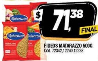 Supermercados Yaguar Fideos Matarazzo 500g oferta