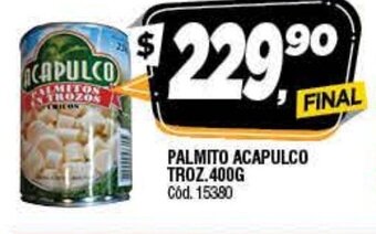 Supermercados Yaguar Palmito Acapulco Troz. 400g oferta
