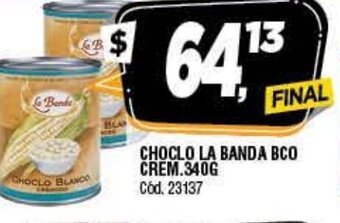 Supermercados Yaguar Choclo La Banda BCO Crem.340g oferta