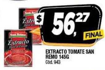 Supermercados Yaguar Extracto Tomate San Remo 145g oferta