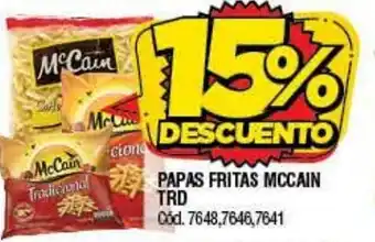 Supermercados Yaguar 15% Descuento Papas Fritas Mccain TRD oferta