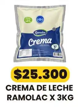 Autoservicio Capo Ramolac crema de leche oferta