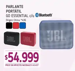 La Anonima Jbl parlante portátil go essential oferta