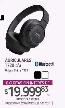 La Anonima Jbl auriculares t720 oferta