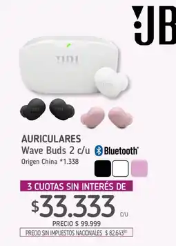 La Anonima Jbl auriculares wave buds 2 oferta