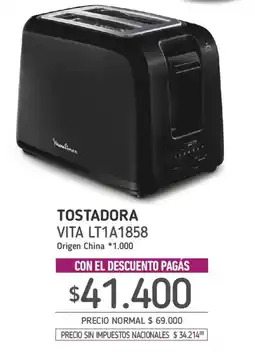 La Anonima Moulinex tostadora oferta