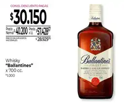 La Anonima Ballantines whisky oferta