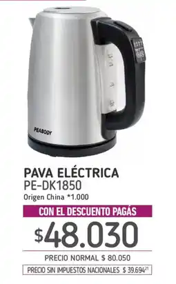 La Anonima Peabody pava eléctrica oferta