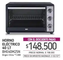 La Anonima Bgh horno eléctrico oferta