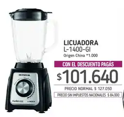 La Anonima Mondial licuadora oferta