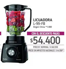 La Anonima Mondial licuadora oferta
