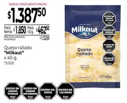 La Anonima Milkaut queso rallado oferta