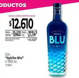 La Anonima Spirito Blu Gin oferta