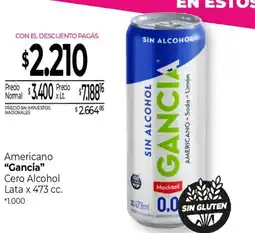 La Anonima Gancia americano oferta