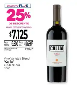 La Anonima Callia vino varietal blend oferta