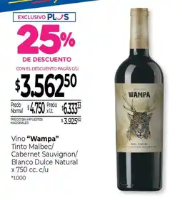 La Anonima Wampa vino oferta